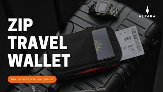 ALPAKA Zip Travel Wallet
