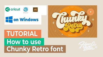 Tutorial How to Use Alternate Character Chunky Retro Font on Cricut, Silhouette Studio, Ai