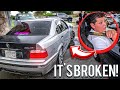 TAKING MY LITTLE BROTHER FOR A RIDE IN MY DRIFT CAR AND I BROKE IT ! | BRAAP VLOGS