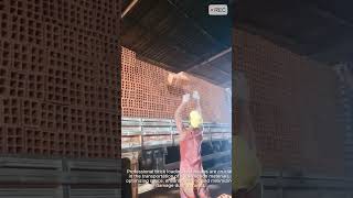 Professional Brick Loading | Fast Stacking Technique #viral #shorts #video #technology