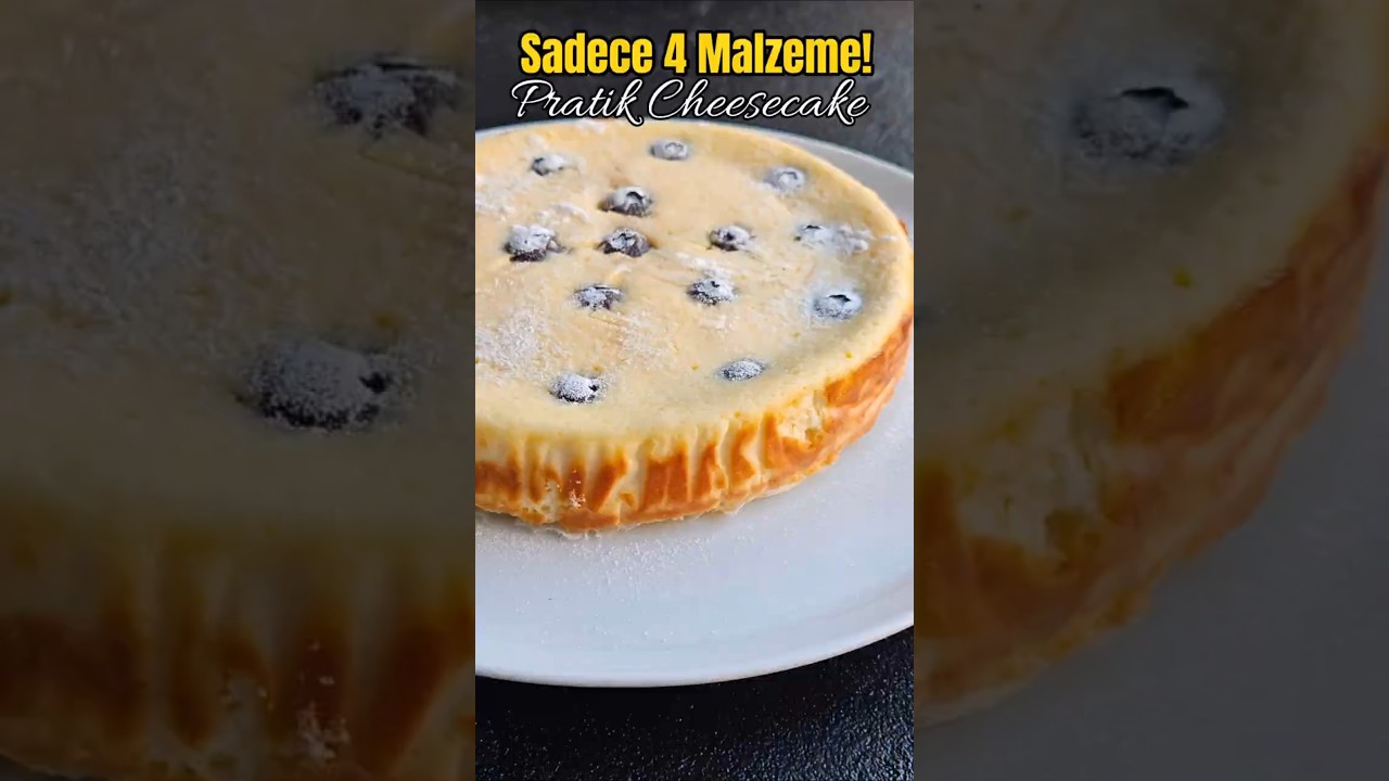 Sadece 4 Malzemeli Pratik Cheesecake Sadece 4 Malzemeli Pratik Cheesecake