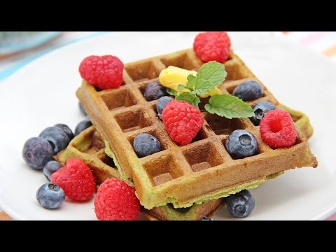 hearty-pandan-waffles---singapore-style-(gluten-free)---recipe-by-zatayayummy