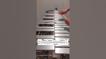 Jazz Vibraphone ii-V-I in C  #jazzvibraphone #jazzimprovisation