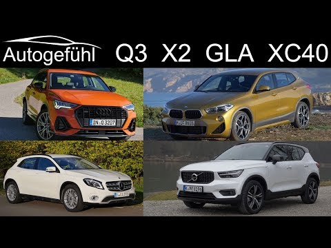 Audi Q3 vs BMW X2 vs Mercedes GLA vs Volvo XC40 Comparison Best Compact Premium SUV