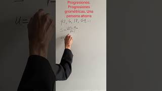 Progresiones Progresiones geométricas Suma de los términos Una persona decide ahorrar, en casa,