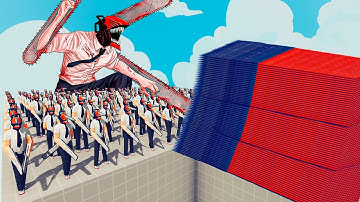 200x CHAINSAWMAN + 1x GIANT vs EVERY GOD - Totally Accurate Battle Simulator TABS