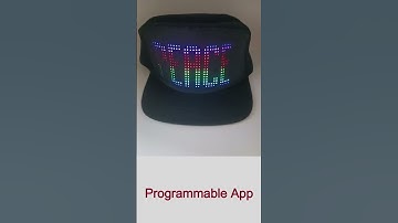 LED Snapback Hat RGB Programmable APP Controlled Light up Baseball Cap