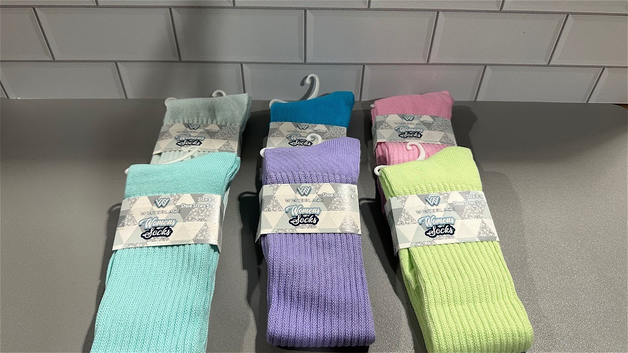 Winterlace Damen Slouch Socken – 6 Paar, Lang, Wärmend, Dehnbar, Für Schuhgrößen 37–44