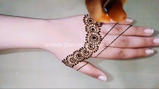 Teaching henna inscription Hindi wonderful and very easy for beginners تعليم نقش الحناء هندي