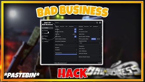 BAD BUSINESS SCRIPT WITH UNLOCK ALL EXPLOIT GUI 🔥 *PASTEBIN 2023*
