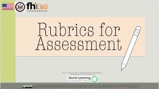 Rubrics for Assessment