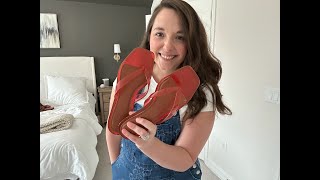 MAVMAX Jelly Shoes Sandals for Women Kitten Heel Clear Thong Sandals Square Open Toe Flip Flops Slip