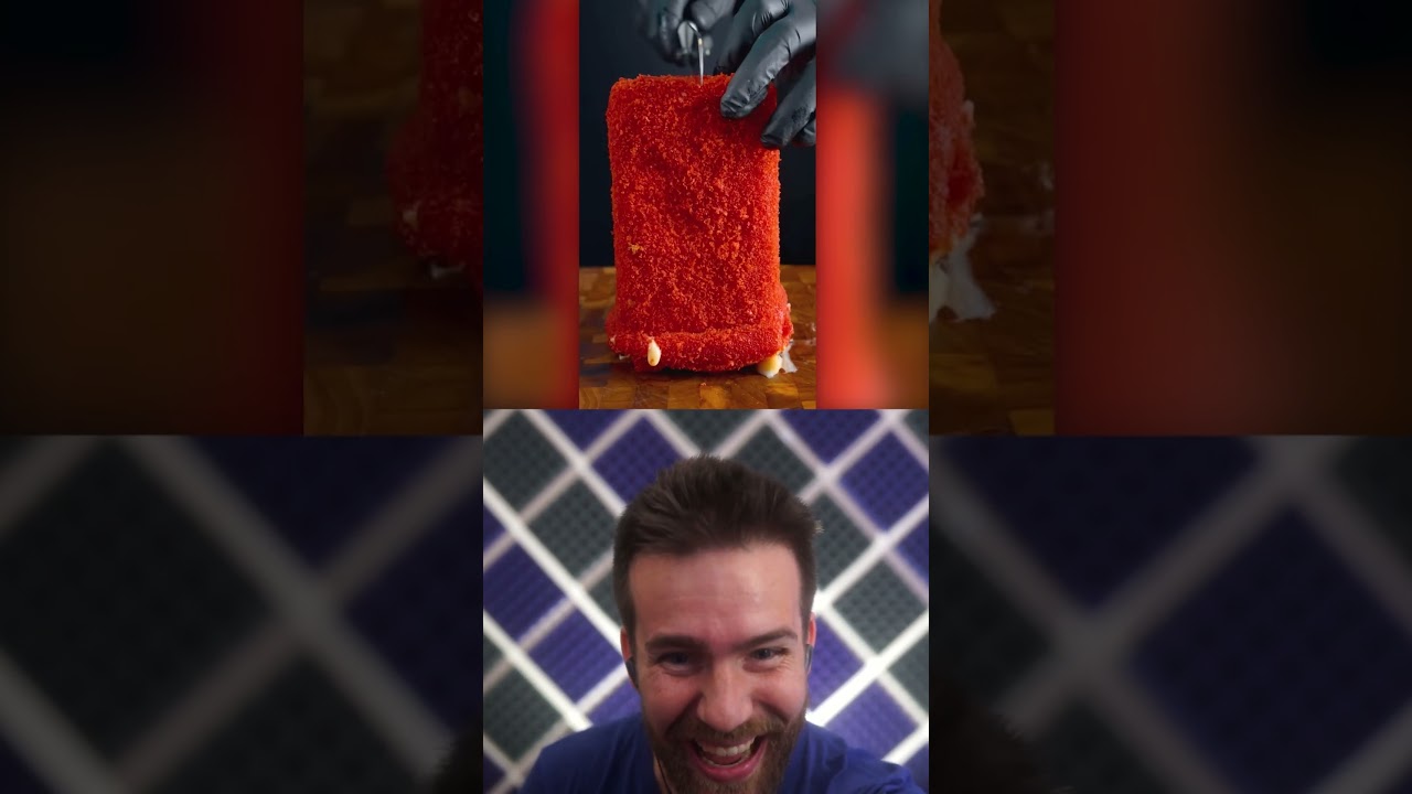 Would You Eat This Fried Hot Cheeto Grilled Cheese Sandwich!?