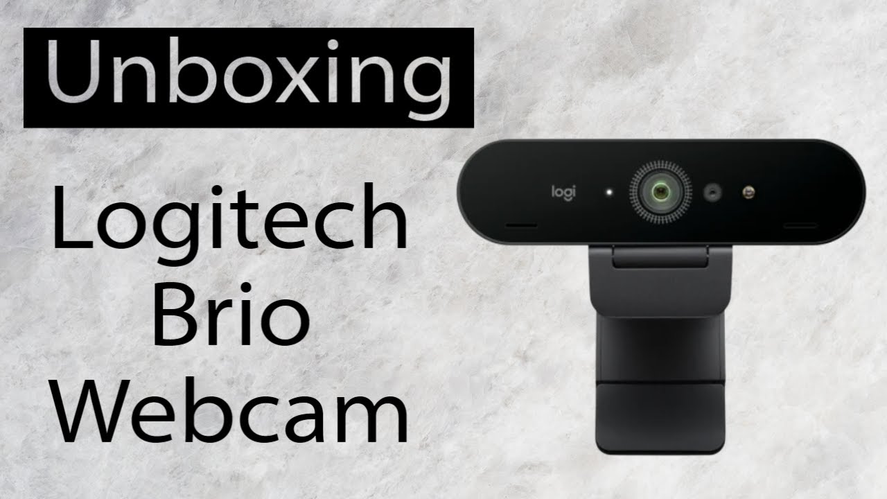Unboxing the Logitech Brio Ultra 4K HD Webcam - with first look and mic  test! 