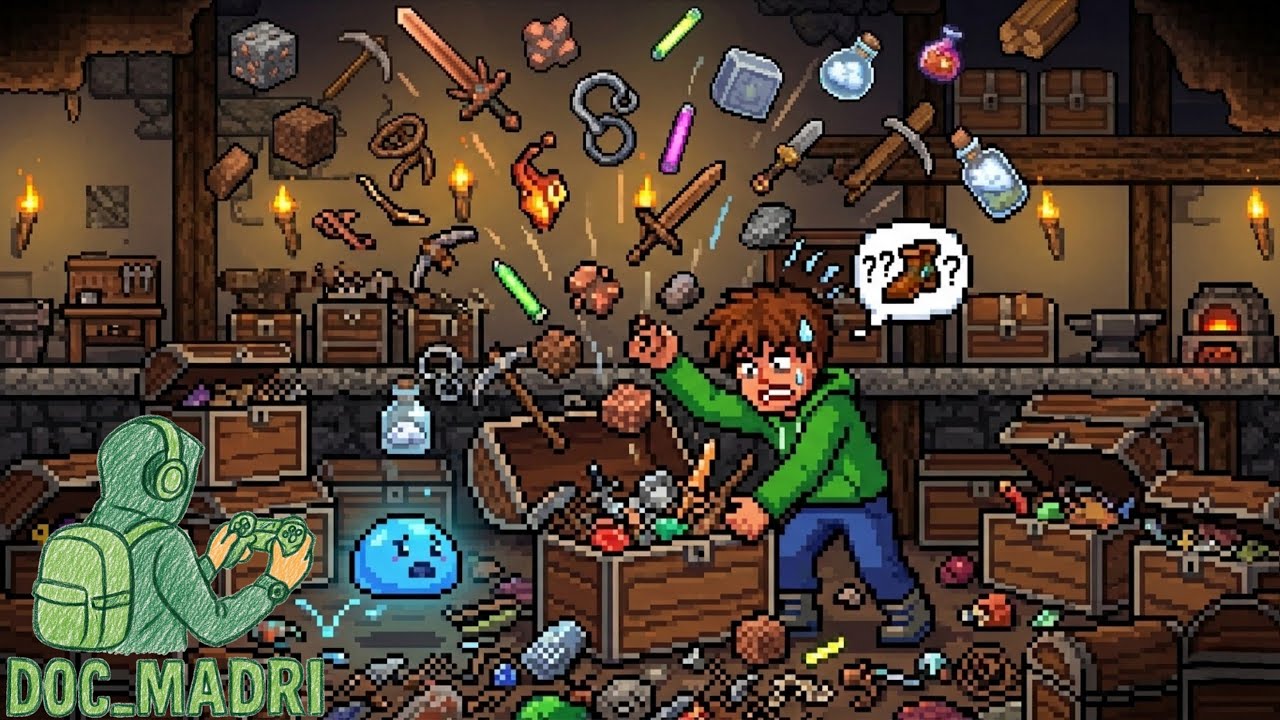 No encuentro mis botaaaas!!! | Universo Madri #10 | TERRARIA