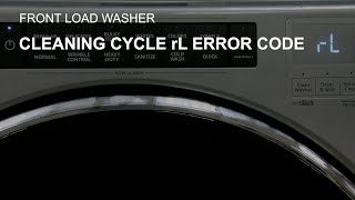 How to Clear Cleaning Cycle rL Error Code