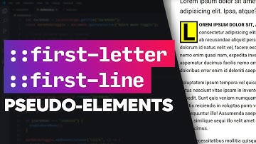 More interesting designs with ::first-letter and ::first-line pseudo-elements