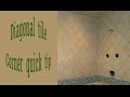 Quick tip to help with diagonal corners on walls tile Quick tip to help with diagonal corners on walls tile