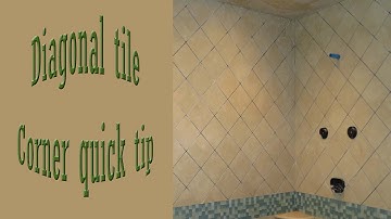 Quick tip to help with diagonal corners on walls tile