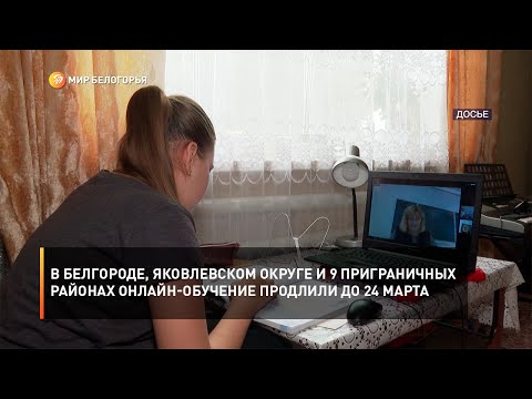 В Белгороде, Яковлевском округе и 9 приграничных районах онлайн-обучение продлили до 24 марта