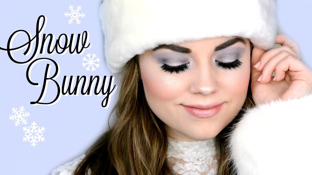 Snow Bunny Makeup Light Blue Eyeshadow Tutorial Faces By Cait B Youtube