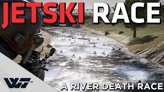 EXTREME JETSKI DEATH RACE - 50+ Aquarails vs 2x kill-bridges - PUBG