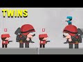 Два Гиганта против армии TWINS Clone Armies Tactical Army Game