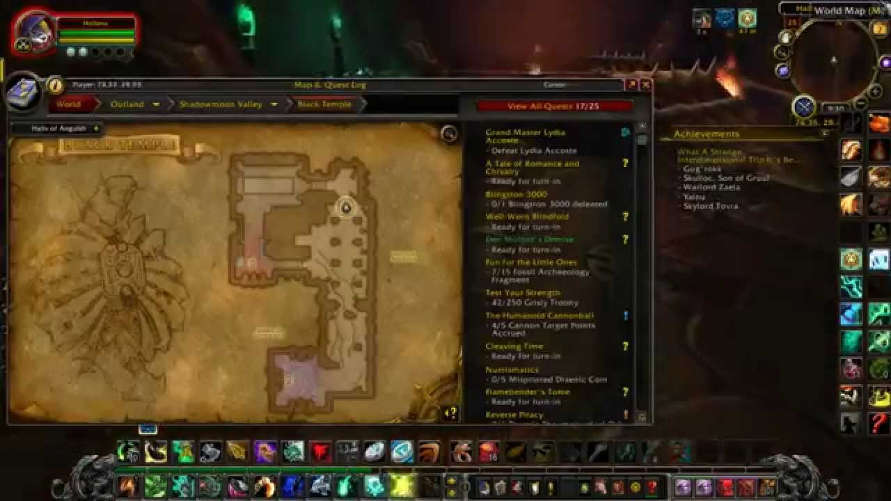 Black Temple entrance and battle pet run YouTube