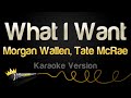 Morgan Wallen Tate McRae What I Want Karaoke Version 