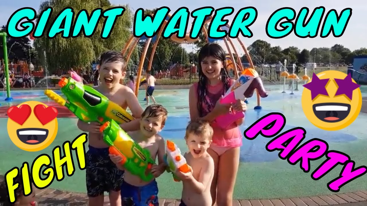 WATER GUN FIGHT TheBattistas Vlogs YouTube