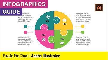 Tutorial: How to Create Puzzle Pie Chart in Adobe Illustrator | Modern Pie Infographic Tutorial