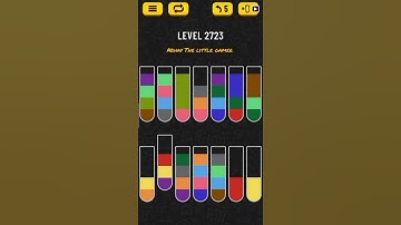 Water sort puzzle level 2723