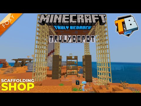 Thumbnail For SCAFFOLDING SHOP | Truly Bedrock Season 2 [10] | Minecraft Bedrock Edition 1.16 SMP