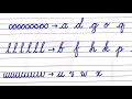 Basic strokes to improve cursive handwriting lesson 2  how to improve cursive handwriting