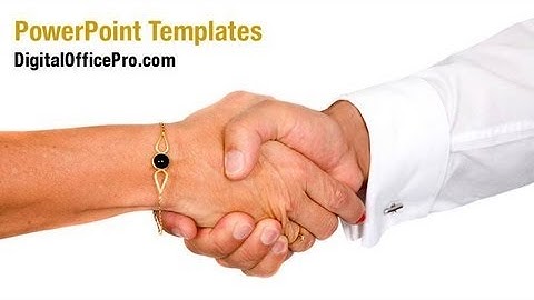 Cooperation Handshake PowerPoint Template Backgrounds - DigitalOfficePro #03449W