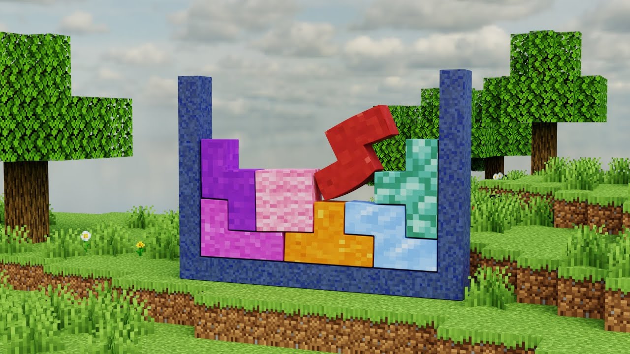 Softbody Tetris (Minecraft Style) -- V5