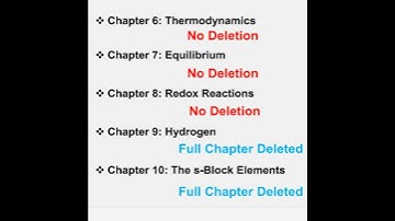 Latest Syllabus with deleted portion for Class 11, (Chemistry) 2022-23.👍🏻👍🏻💯