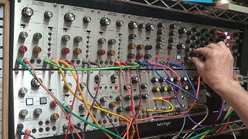 Behringer 2500 series modules sequenced with 1027 sequencer