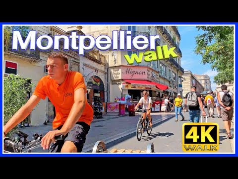 【4K】WALK MONTPELLIER virtual walk 4K VIDEO slow tv TRAVEL VLOG