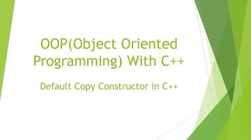 Default copy constructor in c++ in Hindi | OOP with C++
