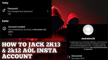 HOW TO JACK AOL MAIL INSTAGRAM ACCOUNT 😱|| HOW TO JACK 2K13 INSTAGRAM ACCOUNT😈
