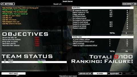 How Not to Play: SWAT 4