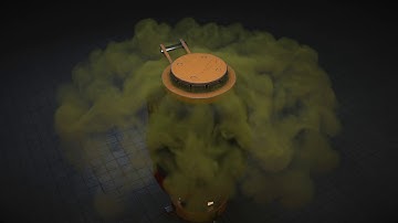 Caustic barrel Loop Animation