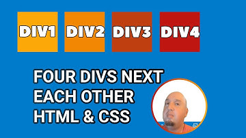 Aligning Four DIVS Side by Side CSS & HTML tutorial
