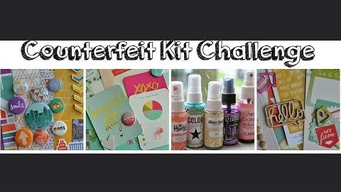 March 2023 Counterfeit Kit Challenge #1 - “Simply Sweet” - Scrapbook Process Video