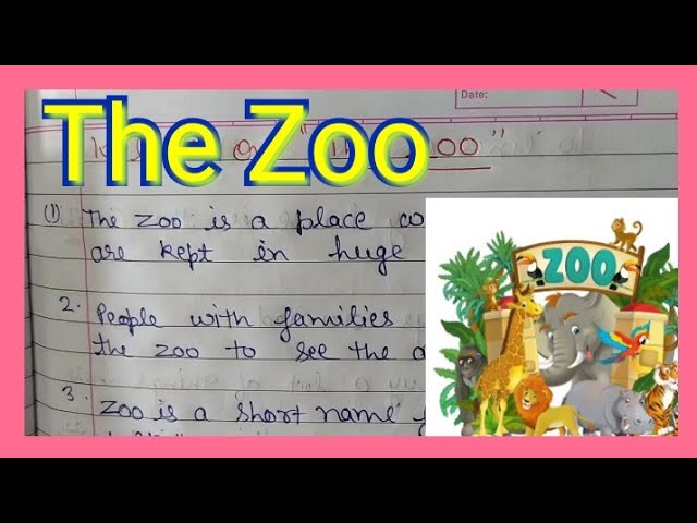 10 lines on The Zoo // short essay // paragraph / speech on the zoo for  kids /very easy essay on zoo - YouTube