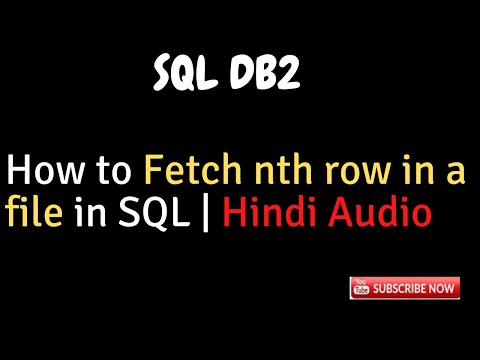 How to fetch nth row in a file in SQL|DB2|SQL Tips