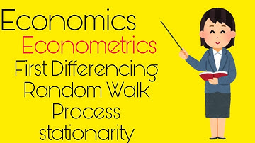 Random Walk Process |First Differencing |Stationarity |Econometrics #economics #econometrics