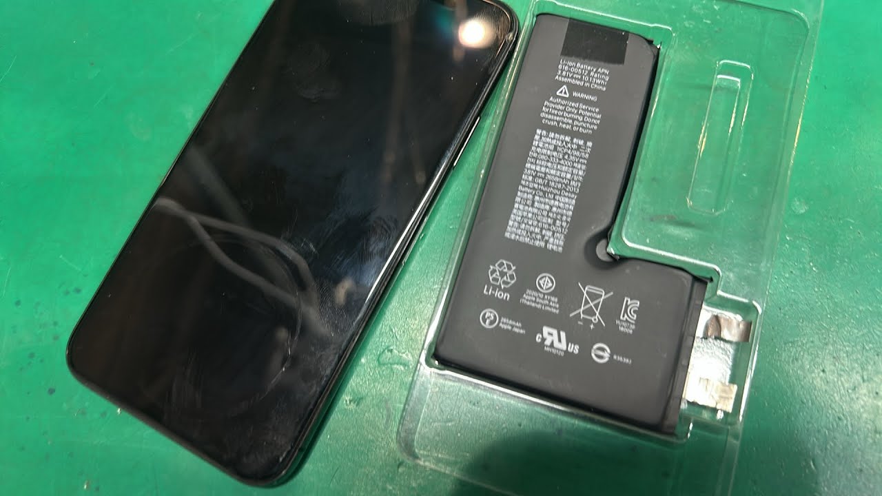 【電源口　不具合有】iPhone Xs 256G、バッテリー100% 本体のみ iPhone XS バッテリーBMSボードと充電口交換修理【2箇所の修理は大幅