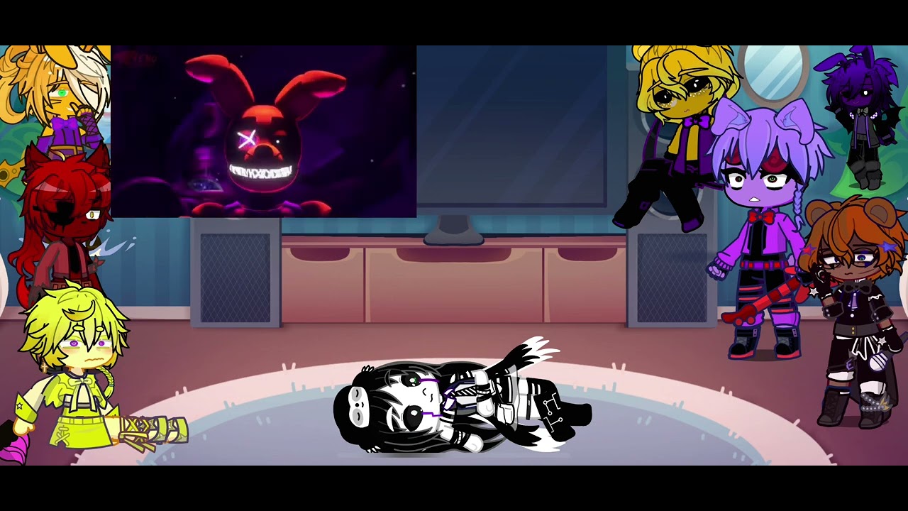 Fnaf 1 + puppet react to slasher